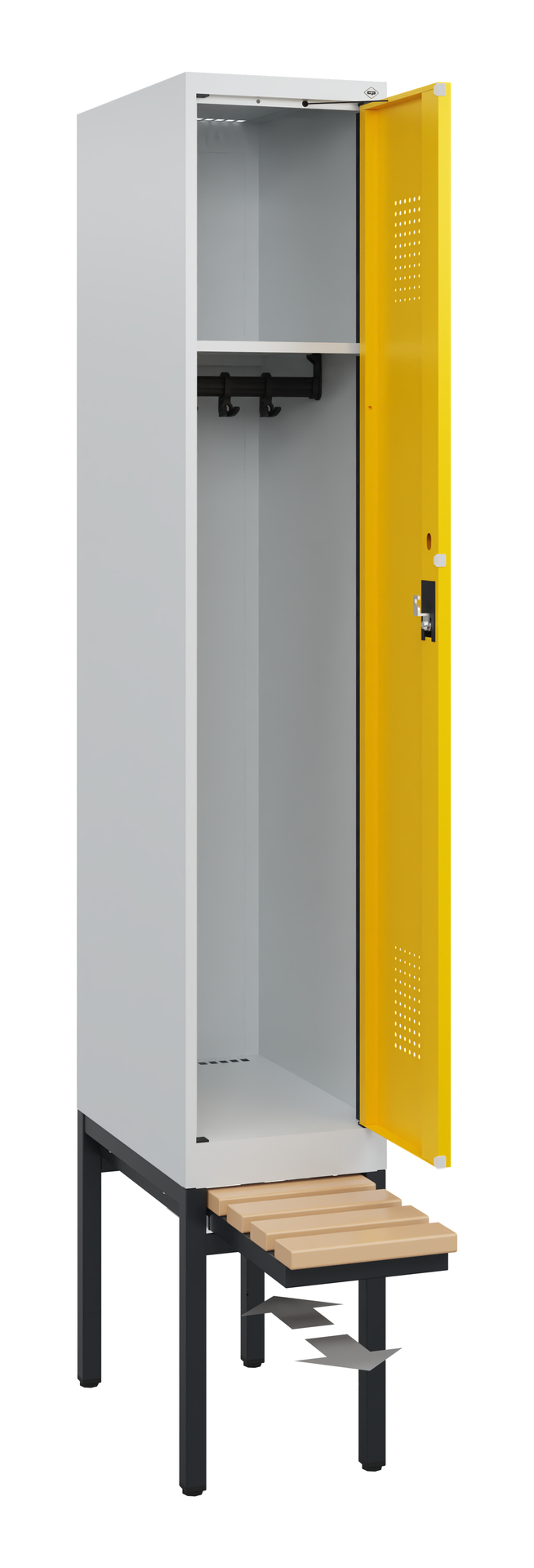 C+P Spind Evolo PLUS, Bank, 1 Abteil, 1950x300x815mm
