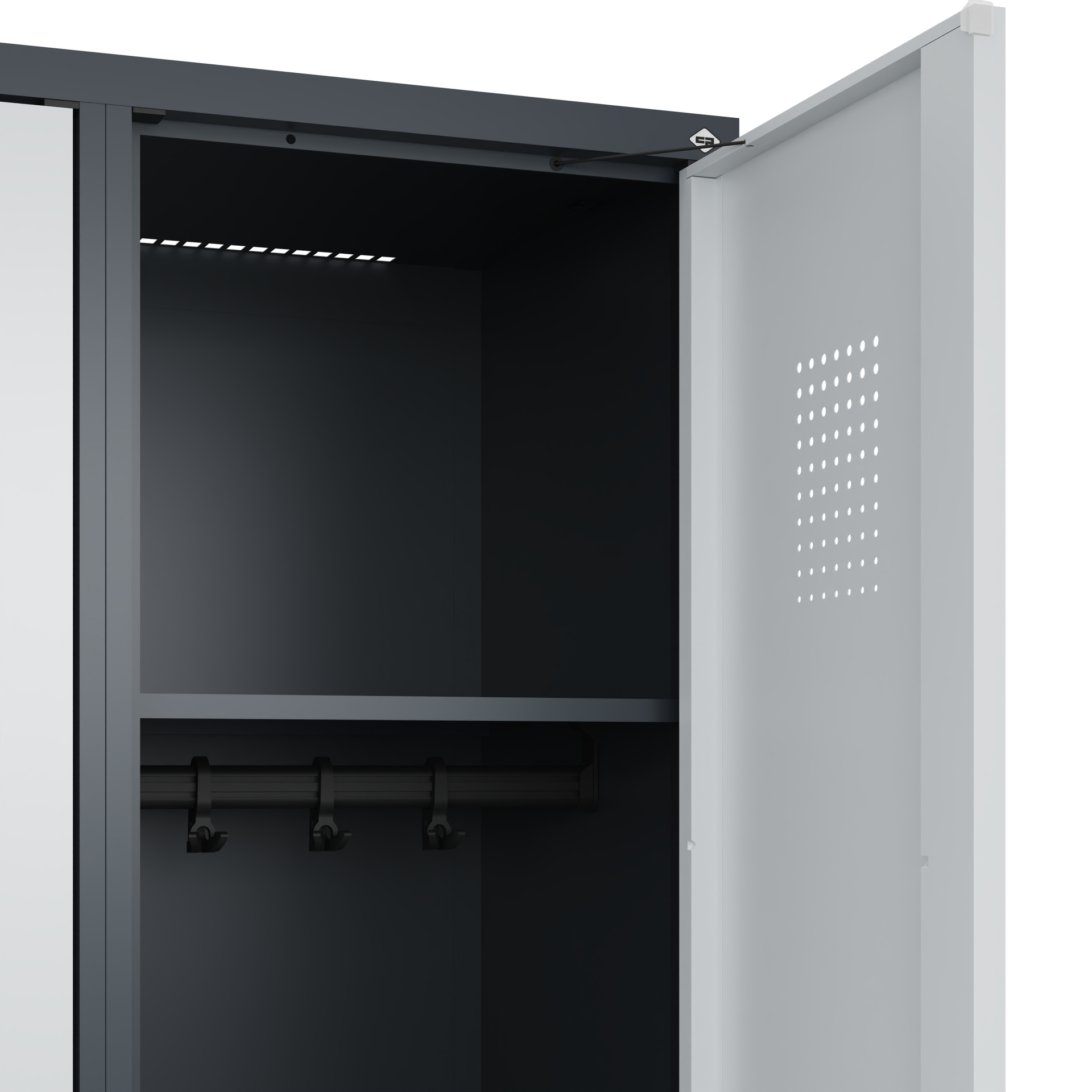C+P Spind Evolo PLUS, Bank, 3 Abteile, 1950x1200x815mm