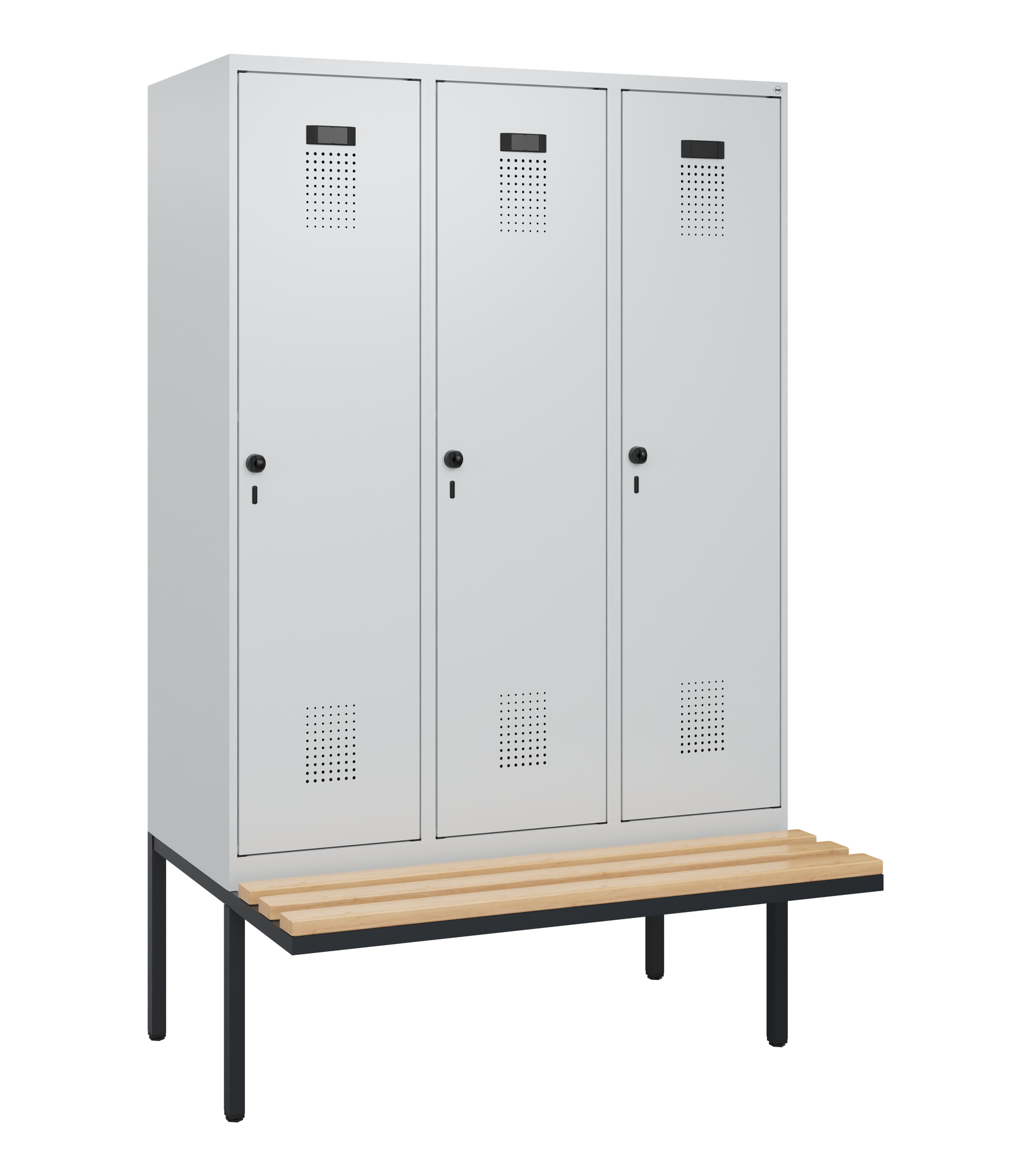 C+P Spind Evolo PLUS, Bank, 3 Abteile, 1950x1200x8