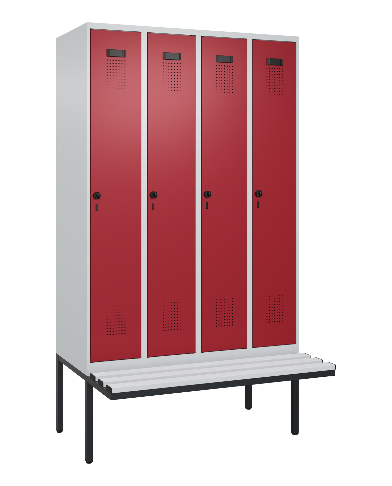 C+P Spind Evolo PLUS, Bank, 4 Abteile, 2120x1200x8