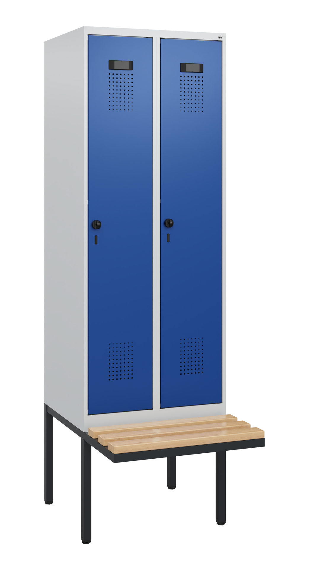 C+P Spind Evolo PLUS, Bank, 2 Abteile, 1950x600x81