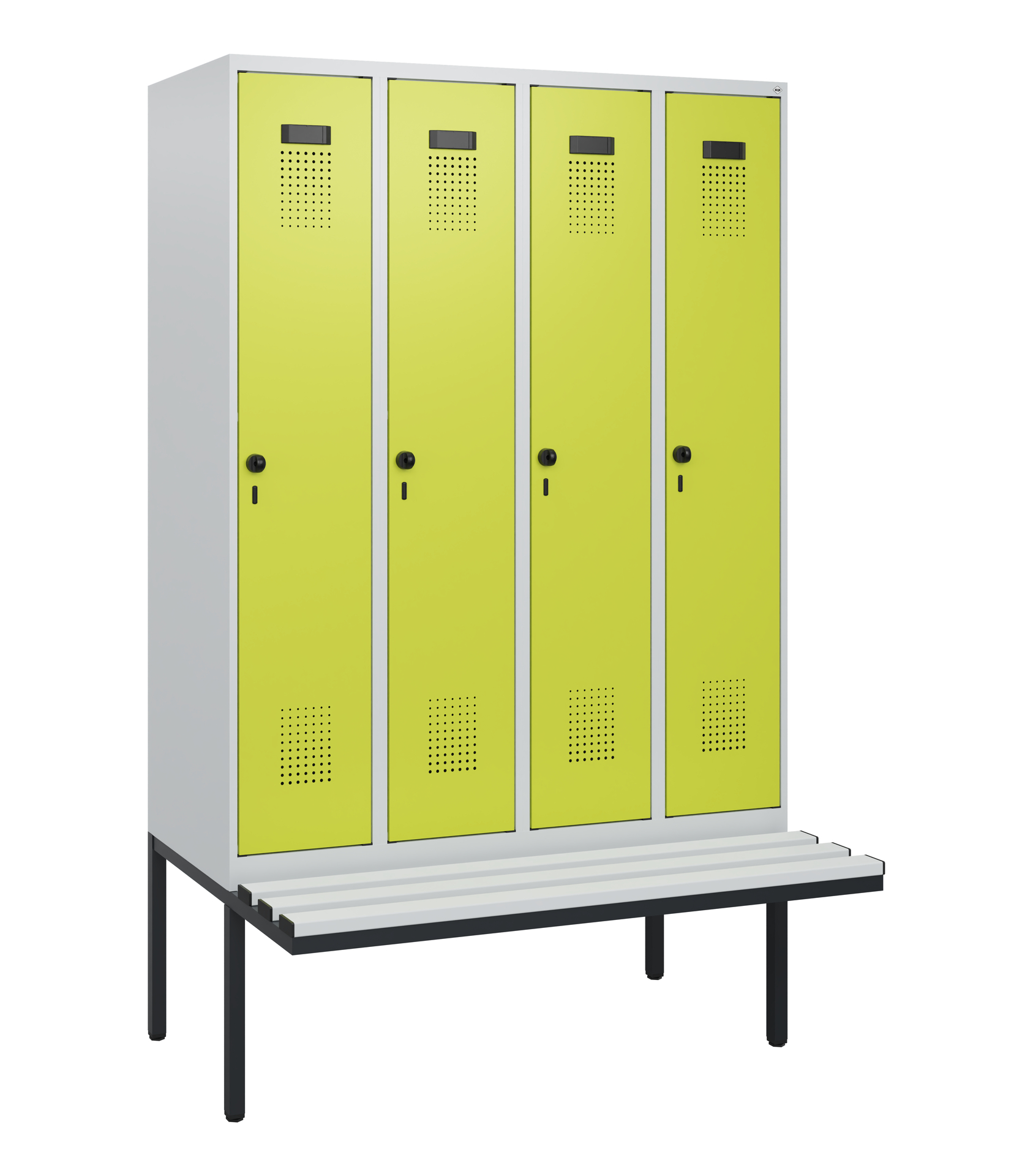 C+P Spind Evolo PLUS, Bank, 4 Abteile, 1950x1200x8