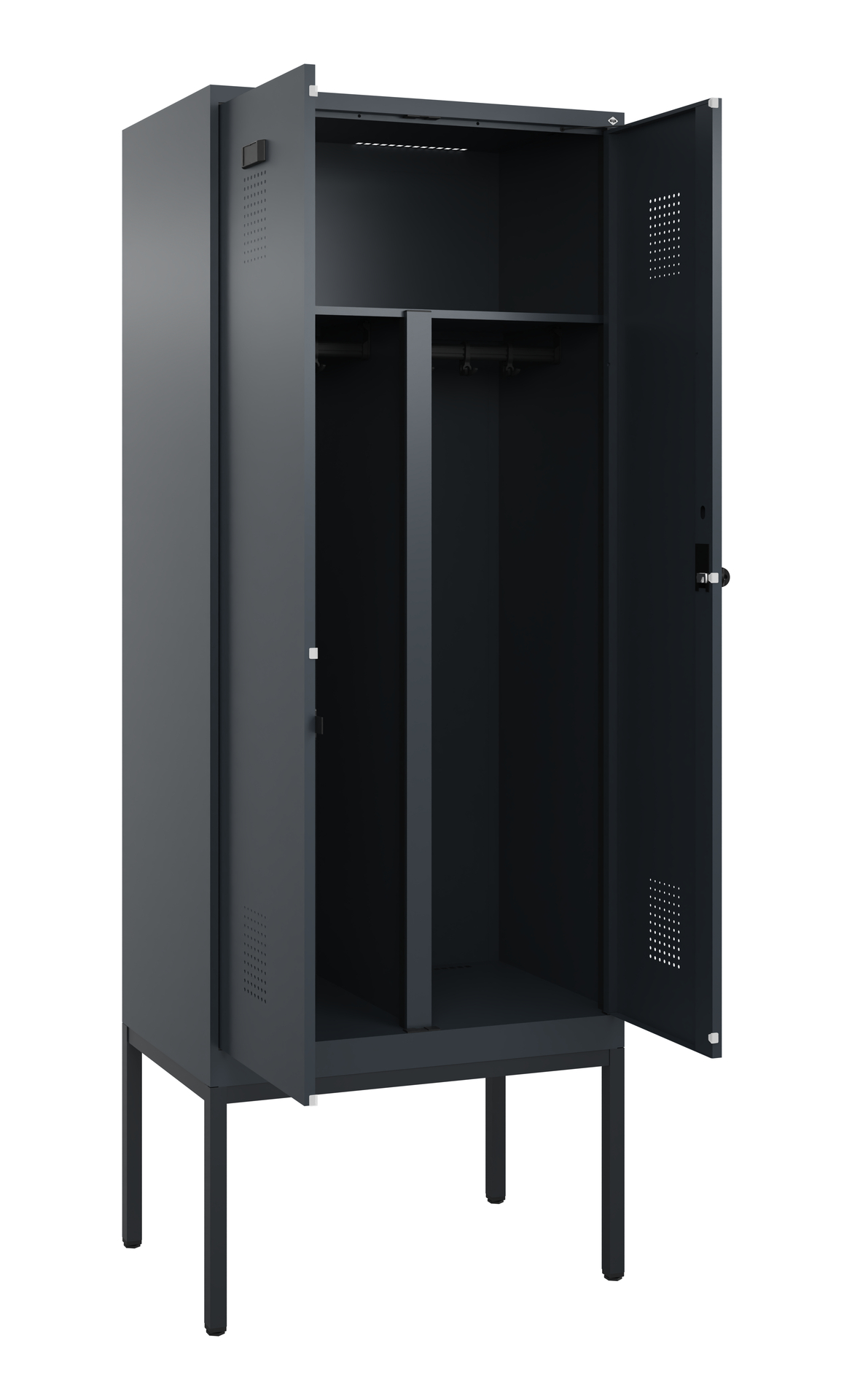 C+P PSA Doppel-Spind Evolo PLUS, Gestell, 2 Abteil