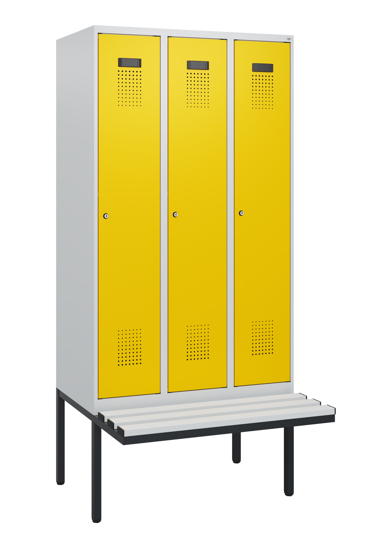 C+P Spind Evolo PLUS, Bank, 3 Abteile, 1950x900x81
