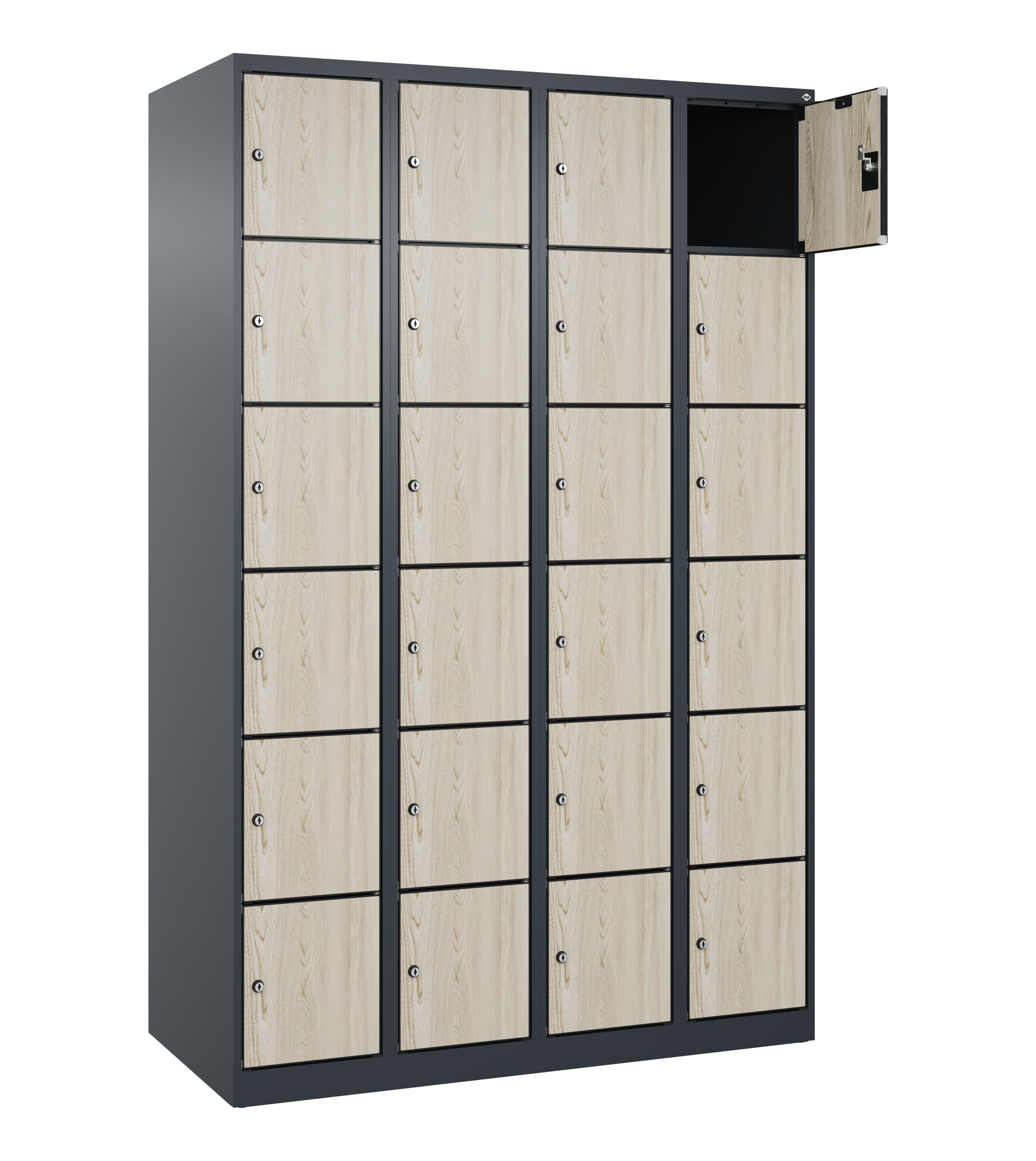 C+P Schlie�fachschrank Evolo PLUS, 24 F�cher, 1850x1200x500mm