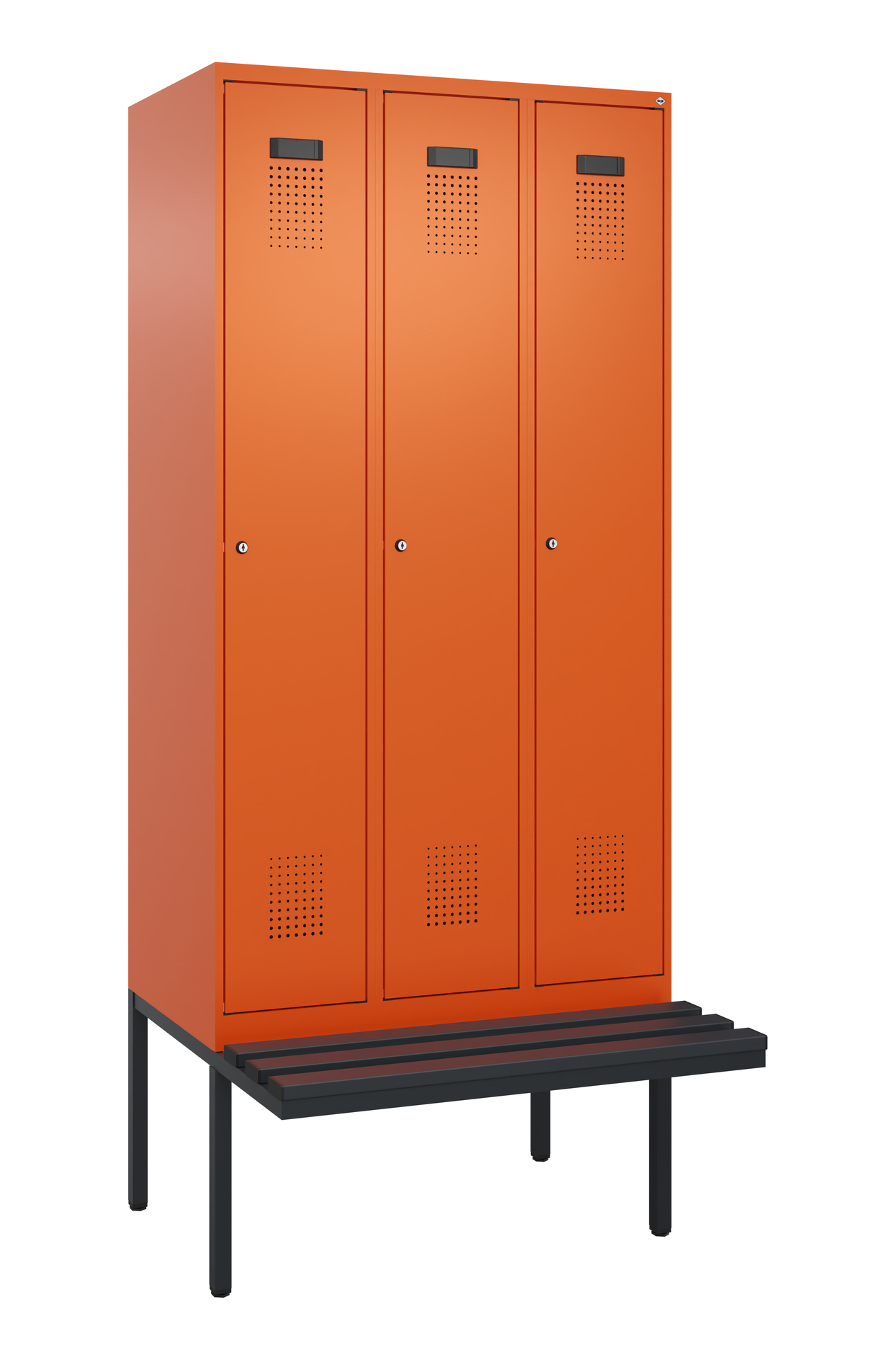 C+P Spind Evolo PLUS, Bank, 3 Abteile, 2120x900x81
