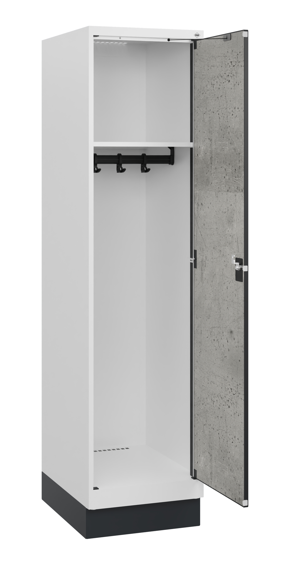 C+P Spind Evolo PLUS, Sockel, 1 Abteil, 1630x400x500mm