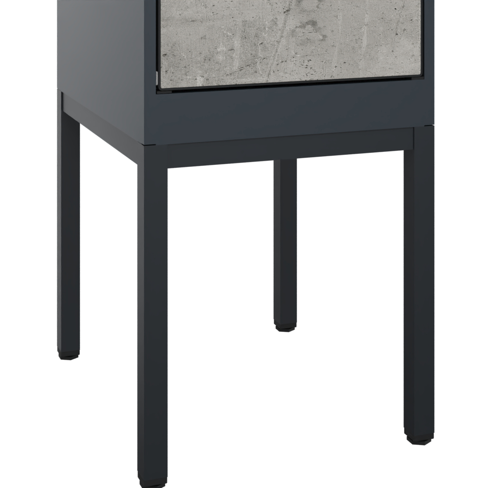 C+P Spind Evolo PLUS, Gestell, 1 Abteil, 2120x400x500mm