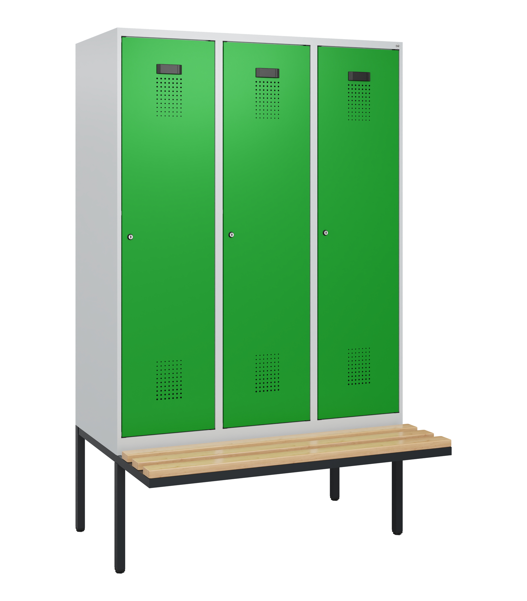 C+P Spind Evolo PLUS, Bank, 3 Abteile, 1950x1200x8