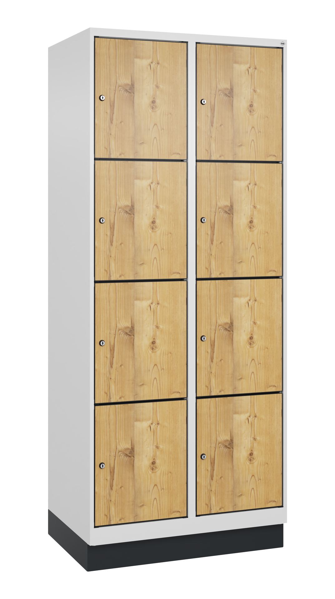 C+P Schlie�fachschrank Evolo PLUS, Sockel, 8 F�cher, 1950x800x500mm