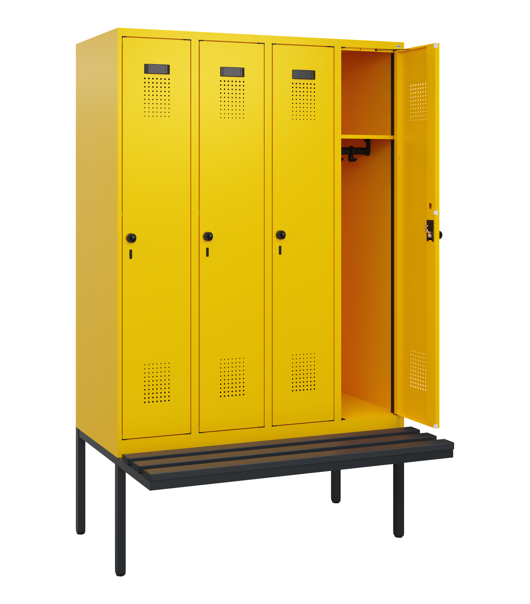 C+P Spind Evolo PLUS, Bank, 4 Abteile, 1950x1200x8