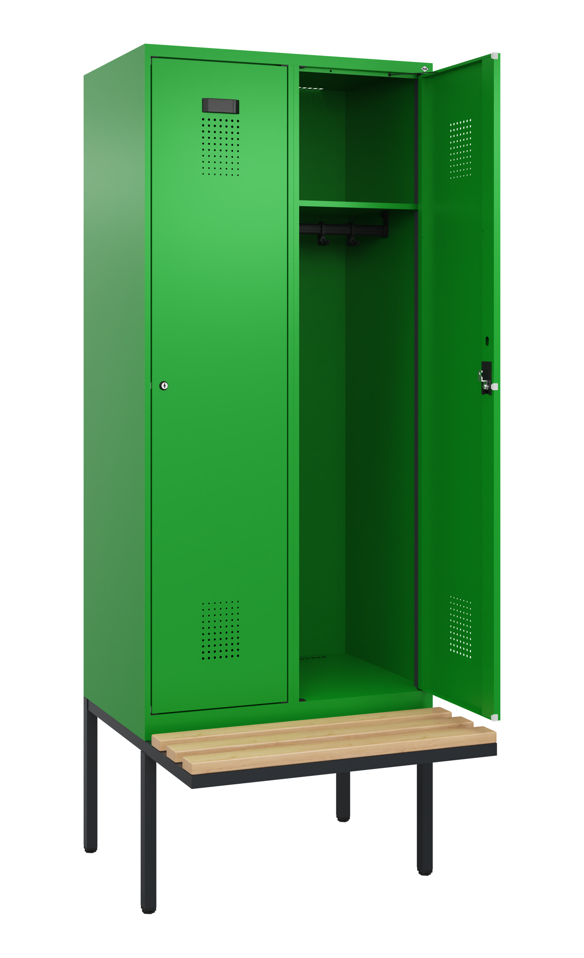 C+P Spind Evolo PLUS, Bank, 2 Abteile, 2120x800x81