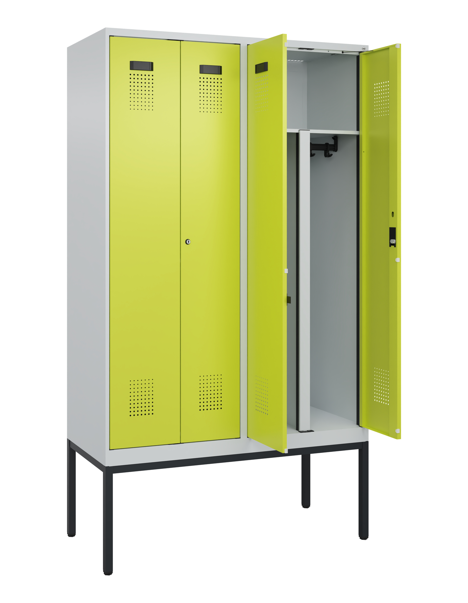 C+P PSA Doppel-Spind Evolo PLUS, Gestell, 4 Abteil