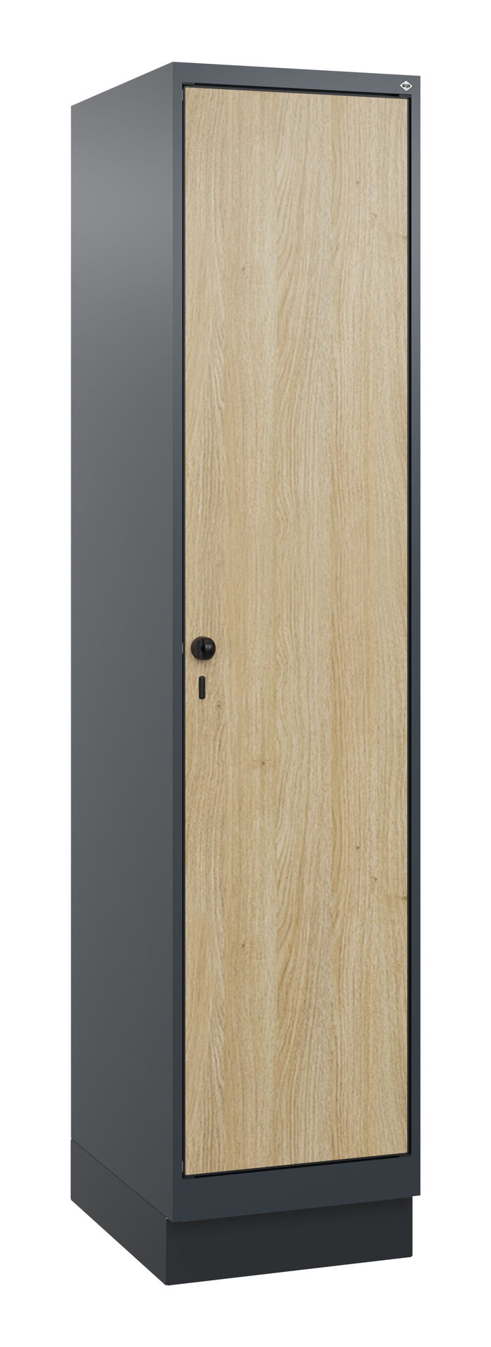 C+P Spind Evolo PLUS, Sockel, 1 Abteil, 1630x400x500mm