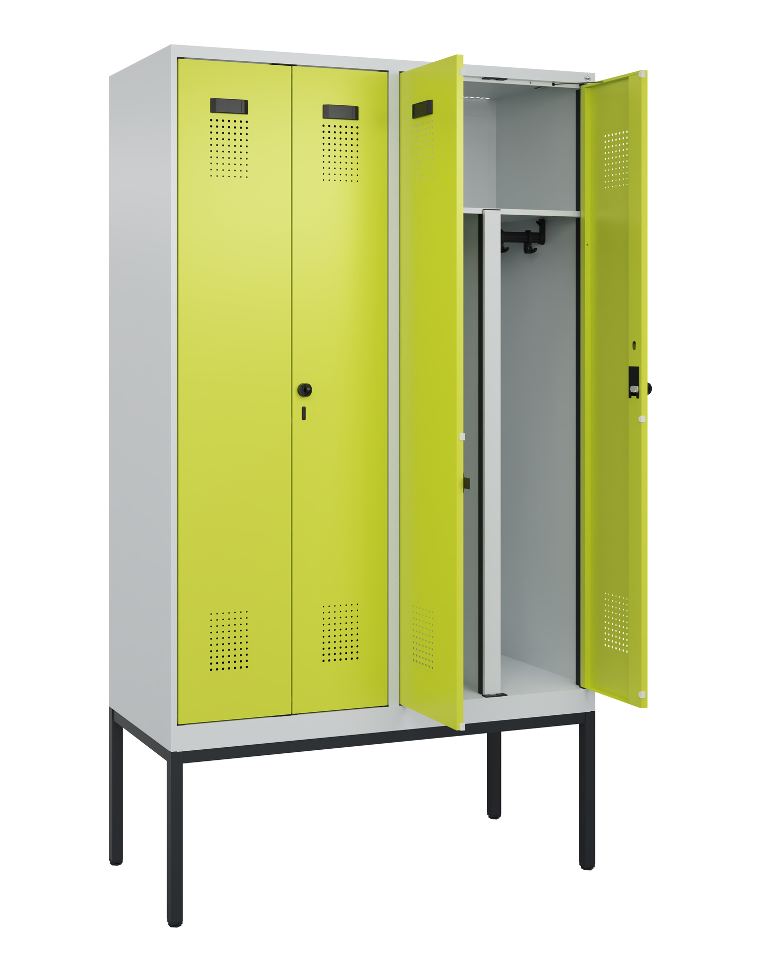 C+P PSA Doppel-Spind Evolo PLUS, Gestell, 4 Abteil