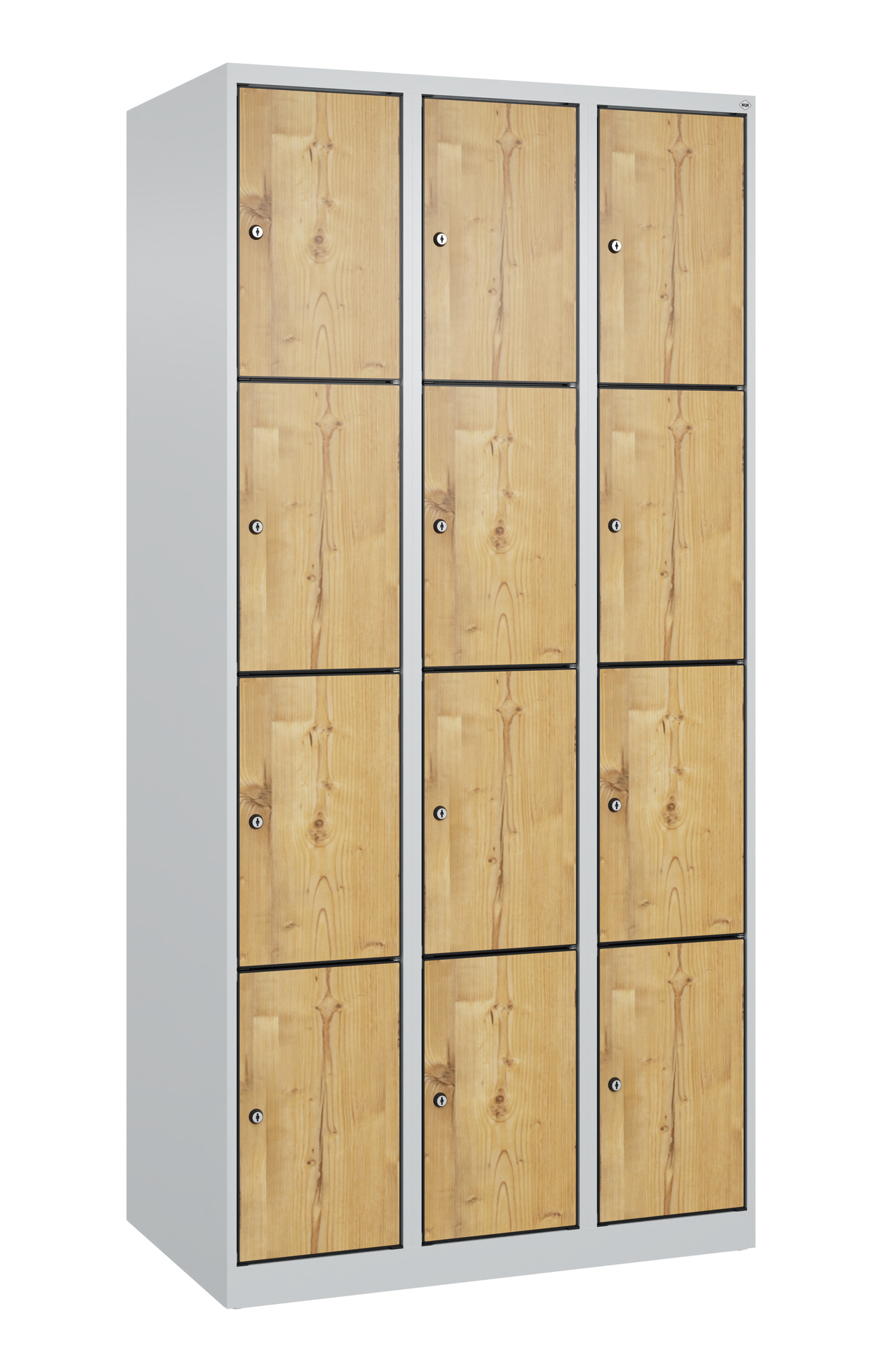 C+P Schlie�fachschrank Evolo PLUS, 12 F�cher, 1850x900x500mm