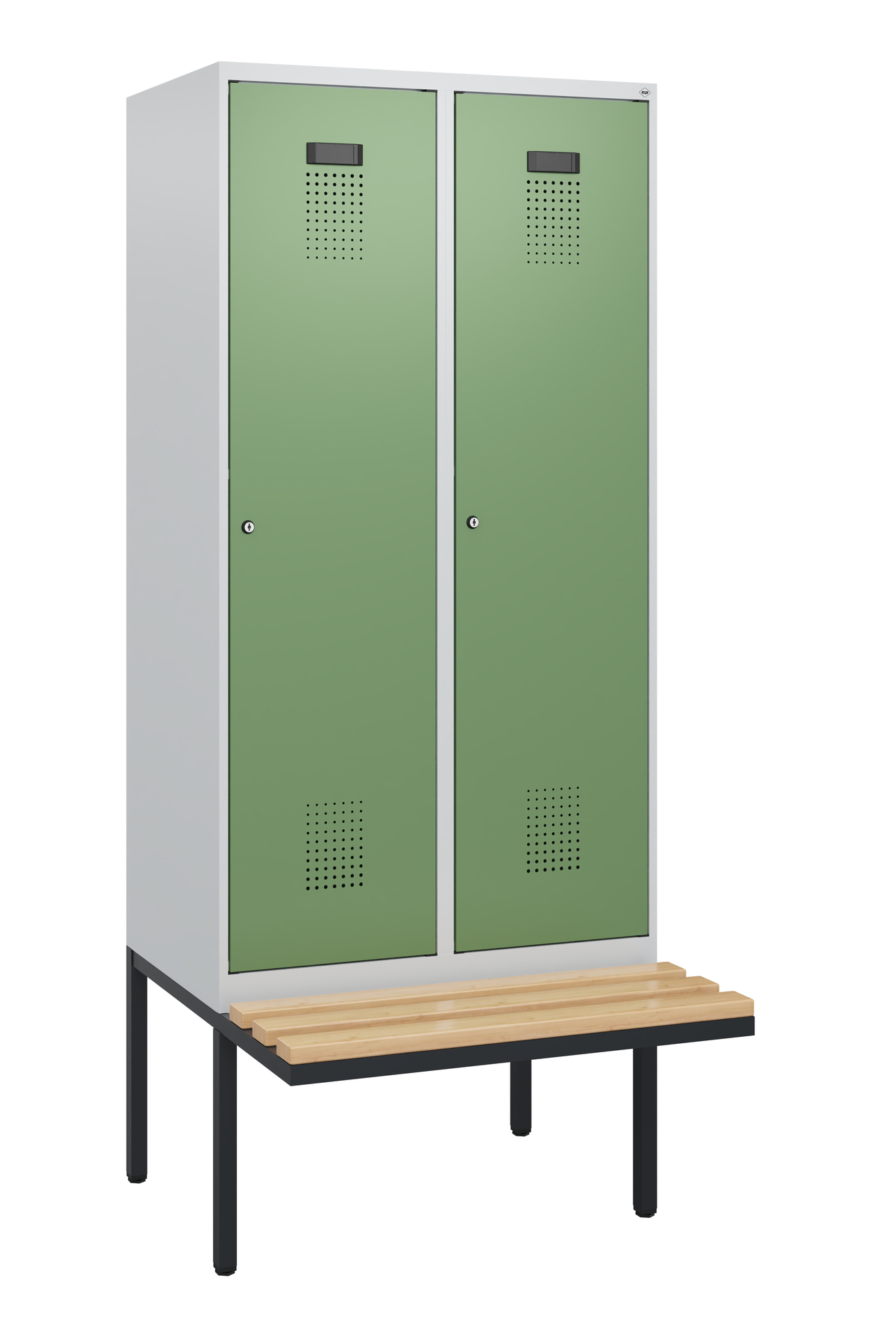 C+P Spind Evolo PLUS, Bank, 2 Abteile, 1950x800x81