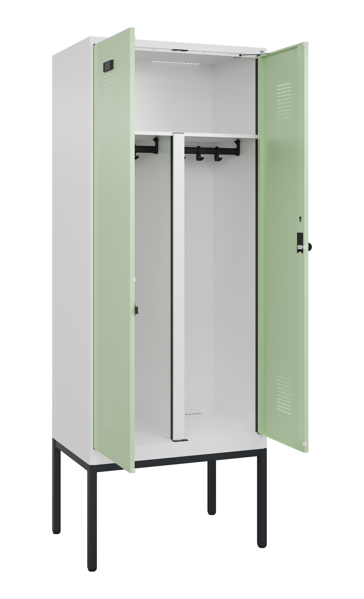 C+P PSA Doppel-Spind Evolo PLUS, Gestell, 2 Abteil