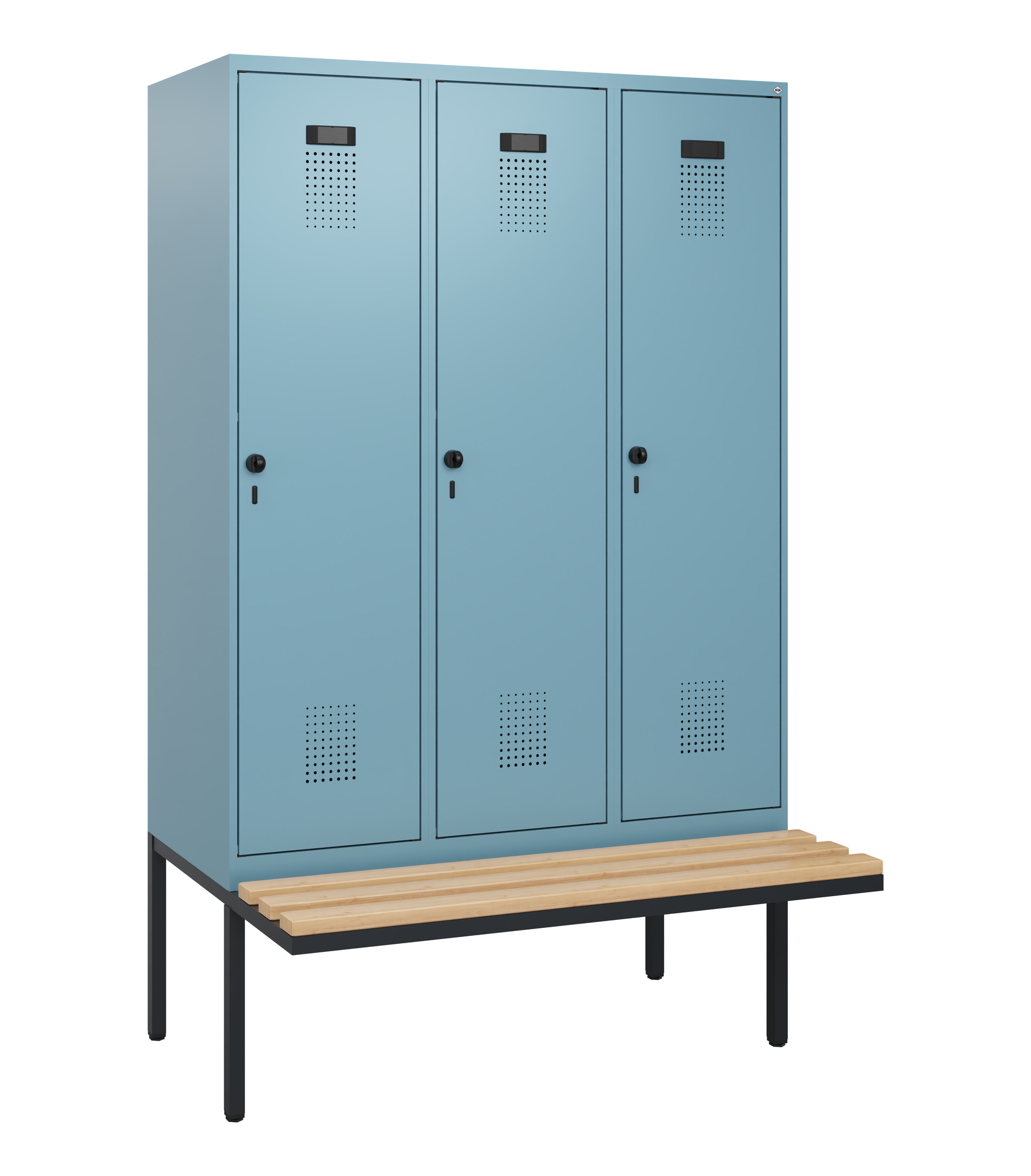 C+P Spind Evolo PLUS, Bank, 3 Abteile, 1950x1200x8