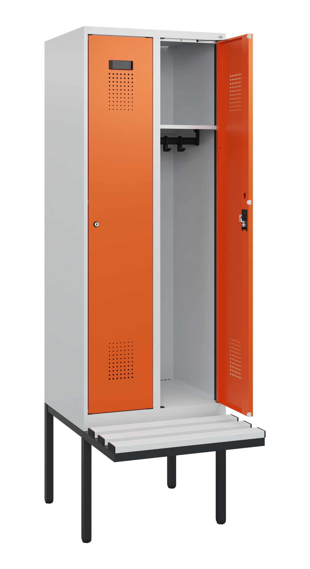 C+P Spind Evolo PLUS, Bank, 2 Abteile, 1950x600x81