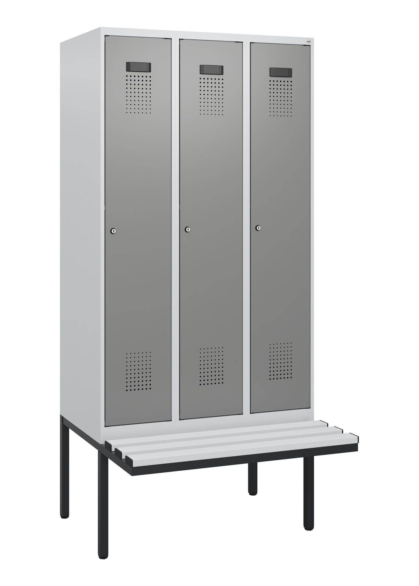 C+P Spind Evolo PLUS, Bank, 3 Abteile, 1950x900x81