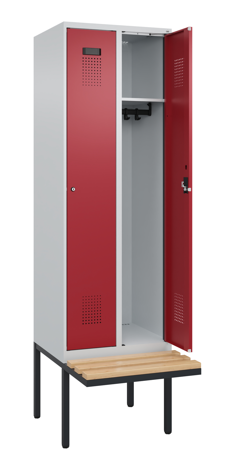 C+P Spind Evolo PLUS, Bank, 2 Abteil, 2120x600x815