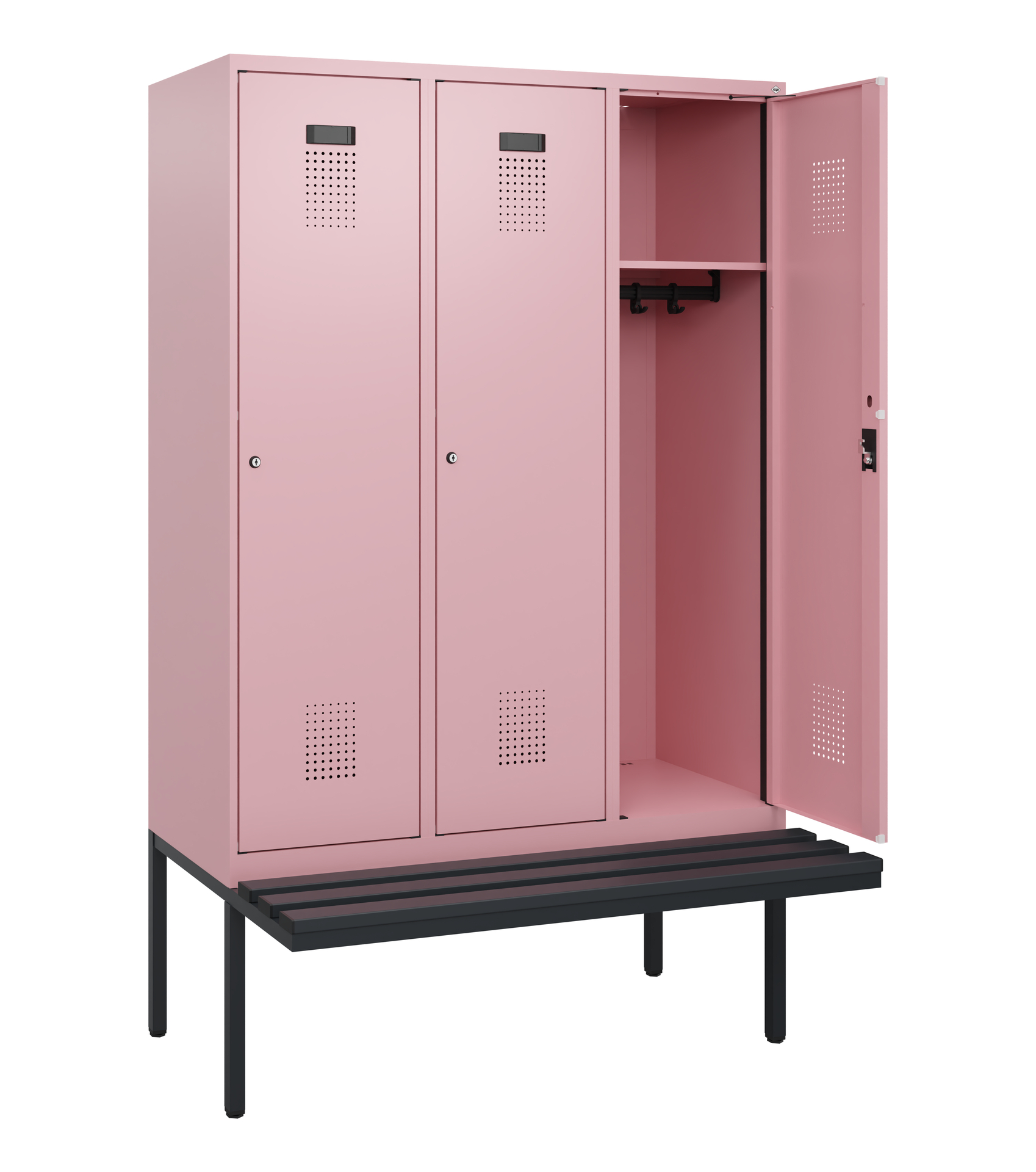 C+P Spind Evolo PLUS, Bank, 3 Abteile, 1950x1200x8
