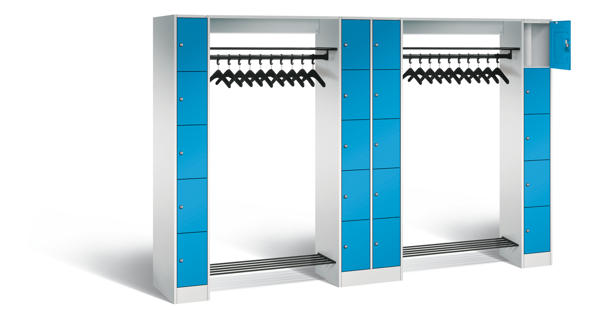 C+P Offene Garderobe Vesto, H1950xB2840xT480mm