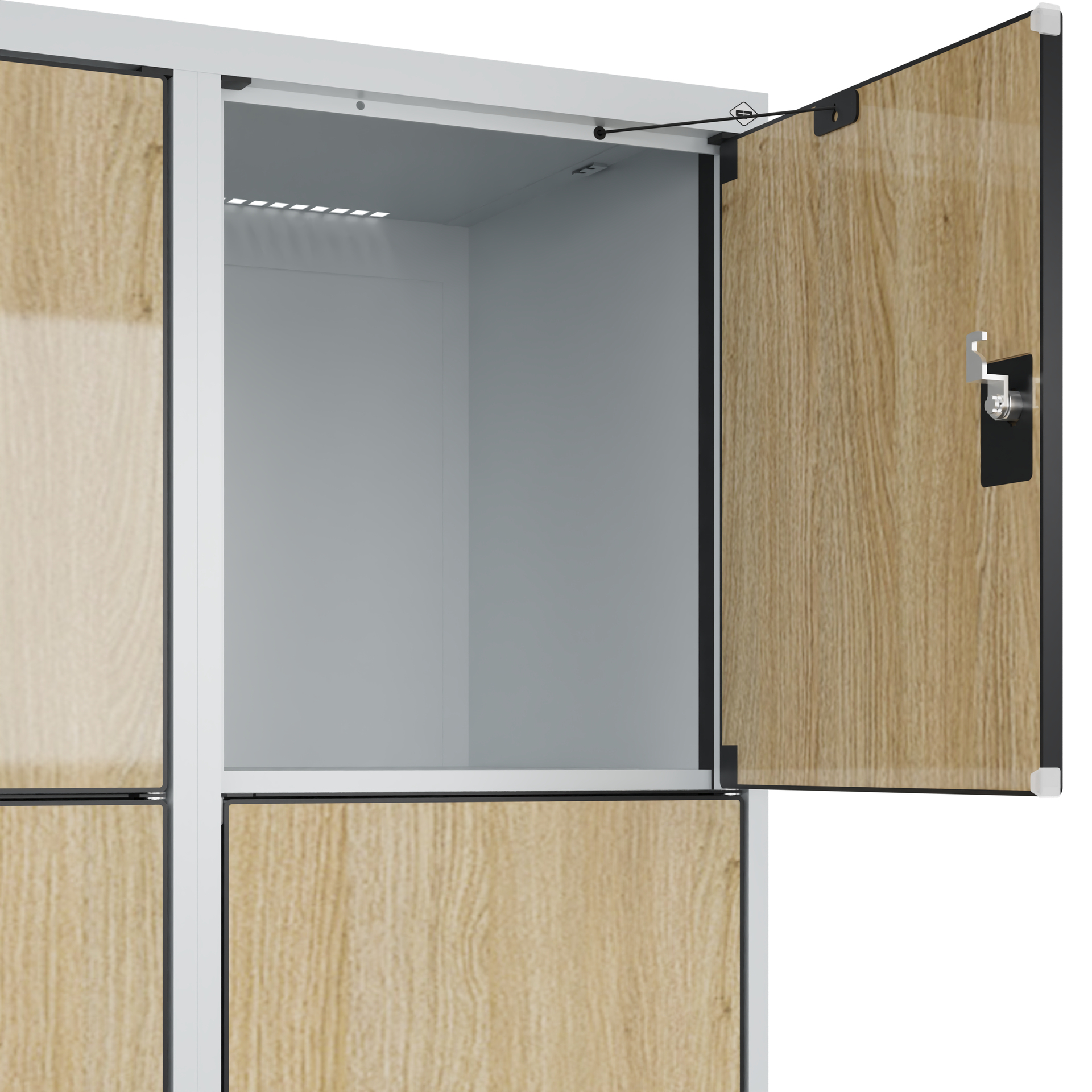 C+P Schlie�fachschrank Evolo PLUS, 8 F�cher, 1850x800x500mm