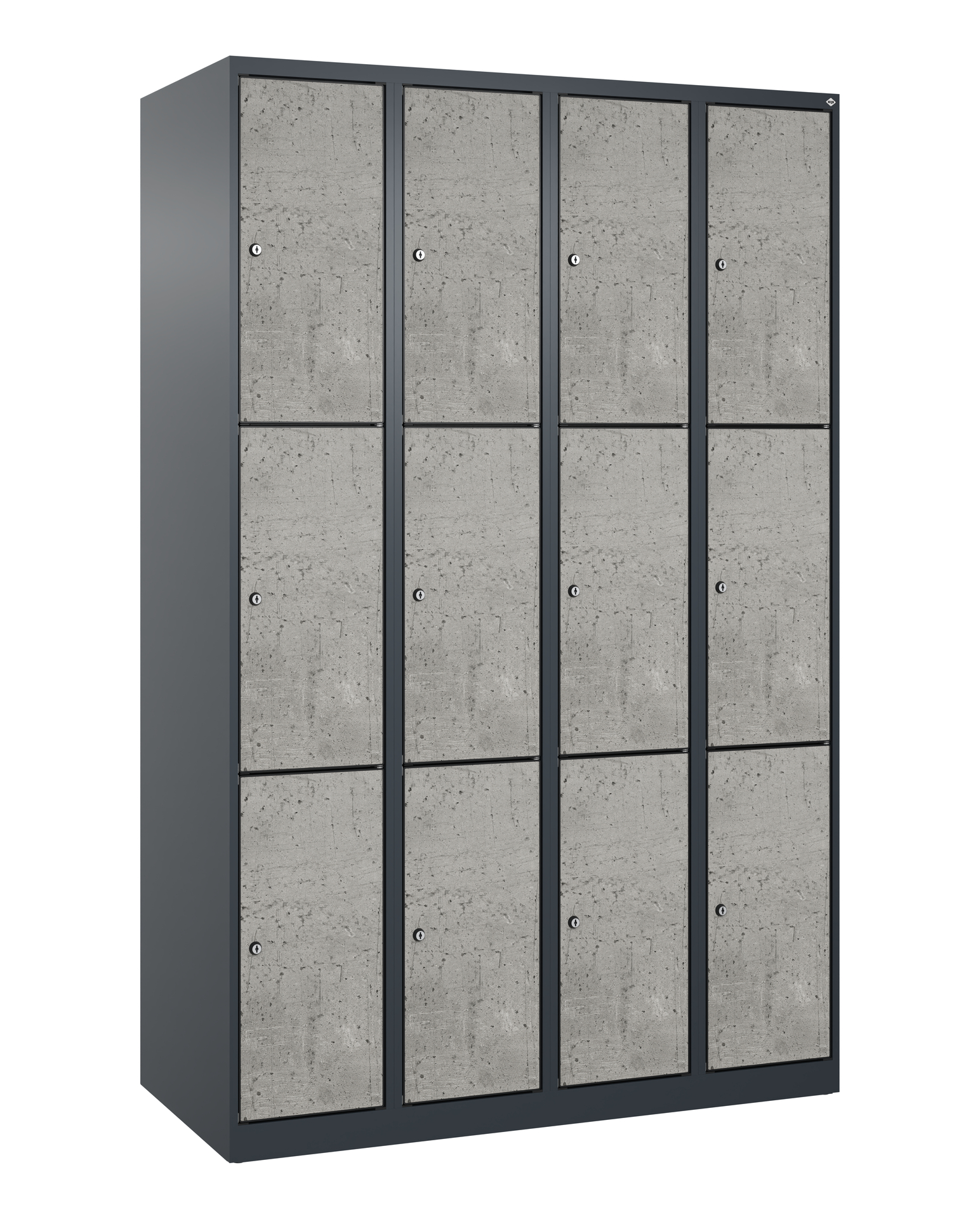 C+P Schlie�fachschrank Evolo PLUS, 12 F�cher, 1850x1200x500mm