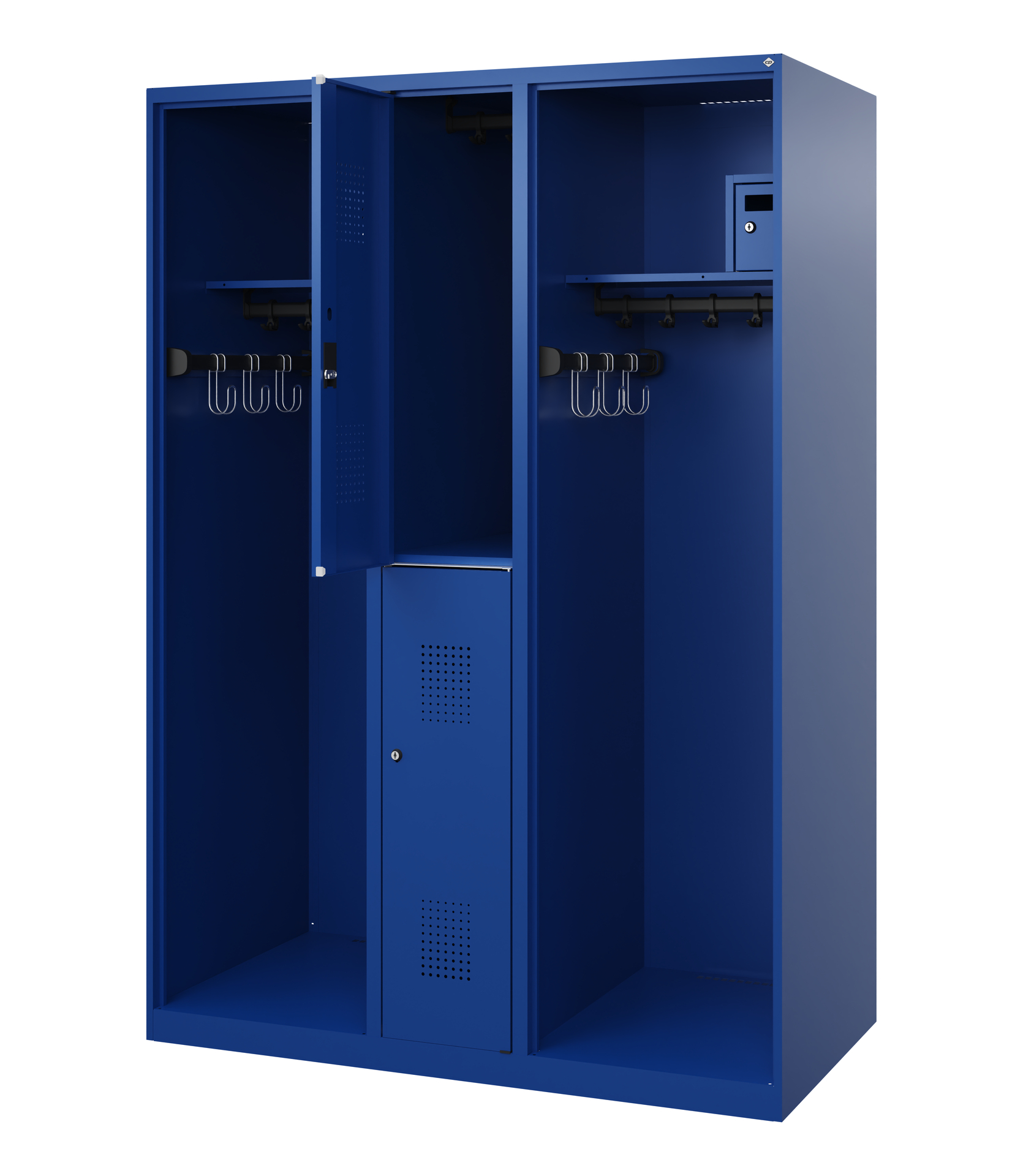C+P Feuerwehrspind Maxi, 2 Fächer, 1850x1300x600mm
