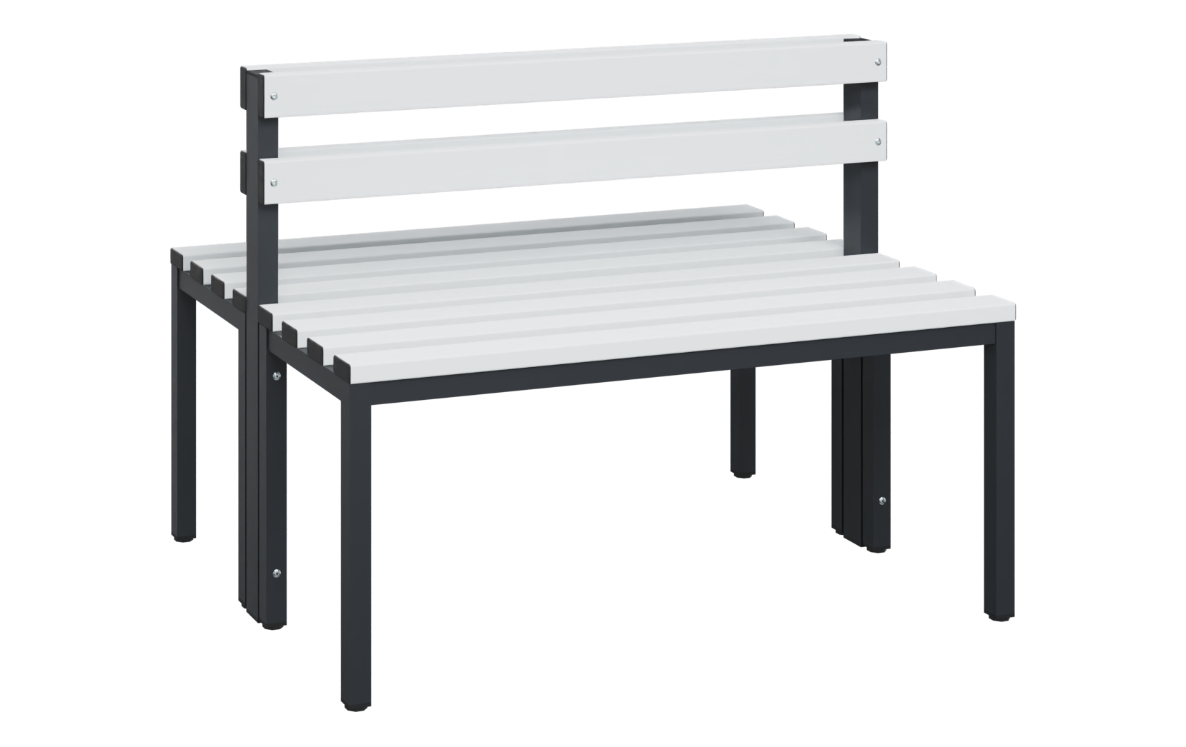 C+P Sitzbank Solid, 774x1000x770mm, 7021/Lichtgrau