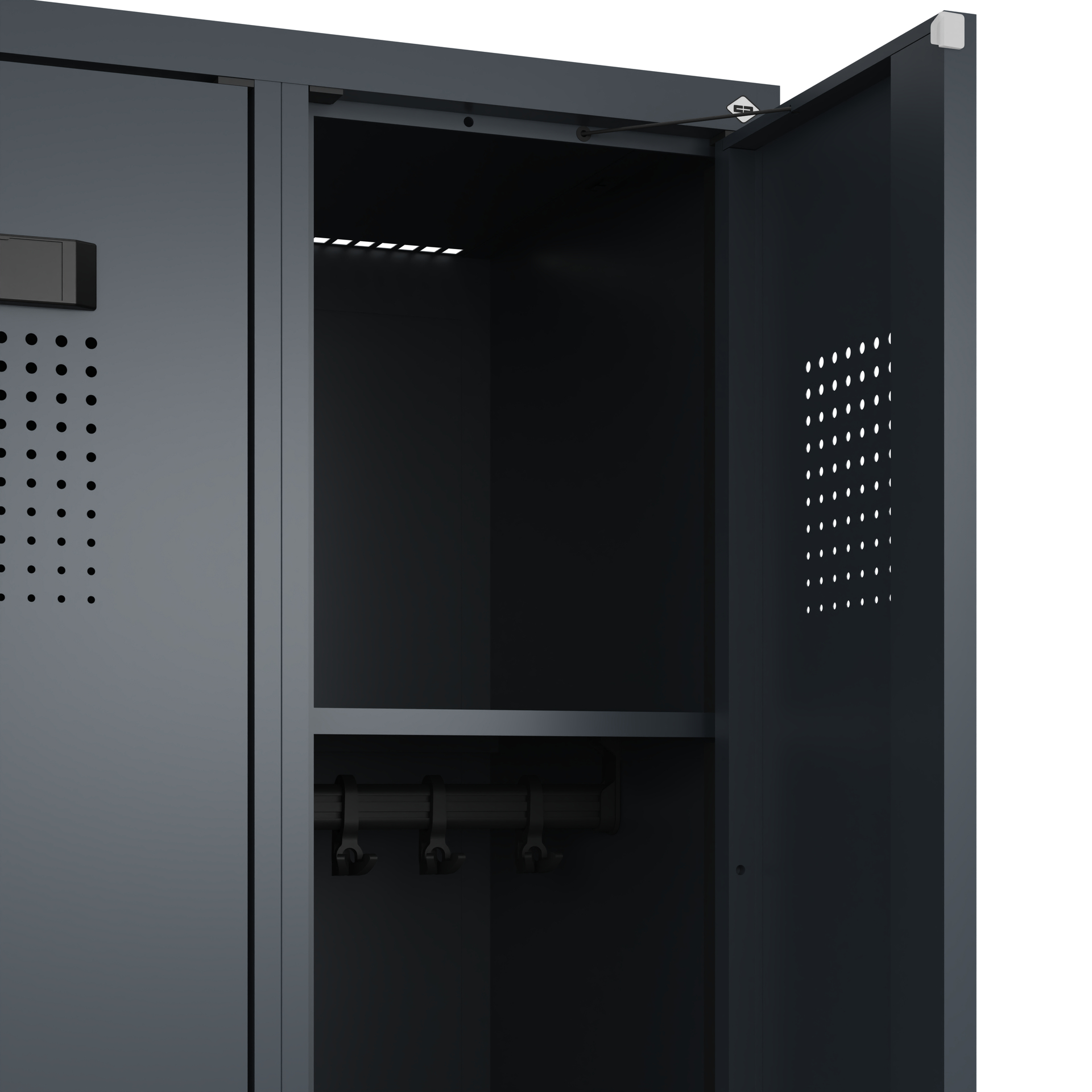 C+P Spind Evolo PLUS, Bank, 3 Abteile, 2120x900x815mm