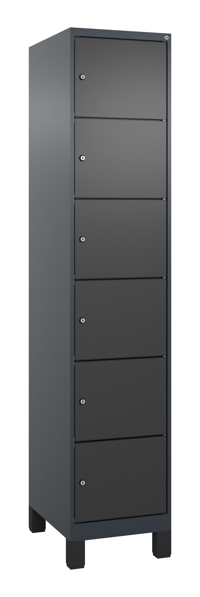 C+P Schlie�fachschrank Evolo PLUS, F��e, 6 F�cher, 1950x400x500mm