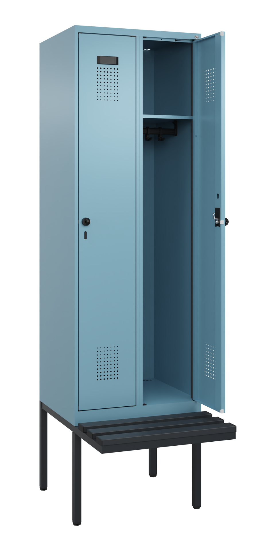 C+P Spind Evolo PLUS, Bank, 2 Abteil, 2120x600x815