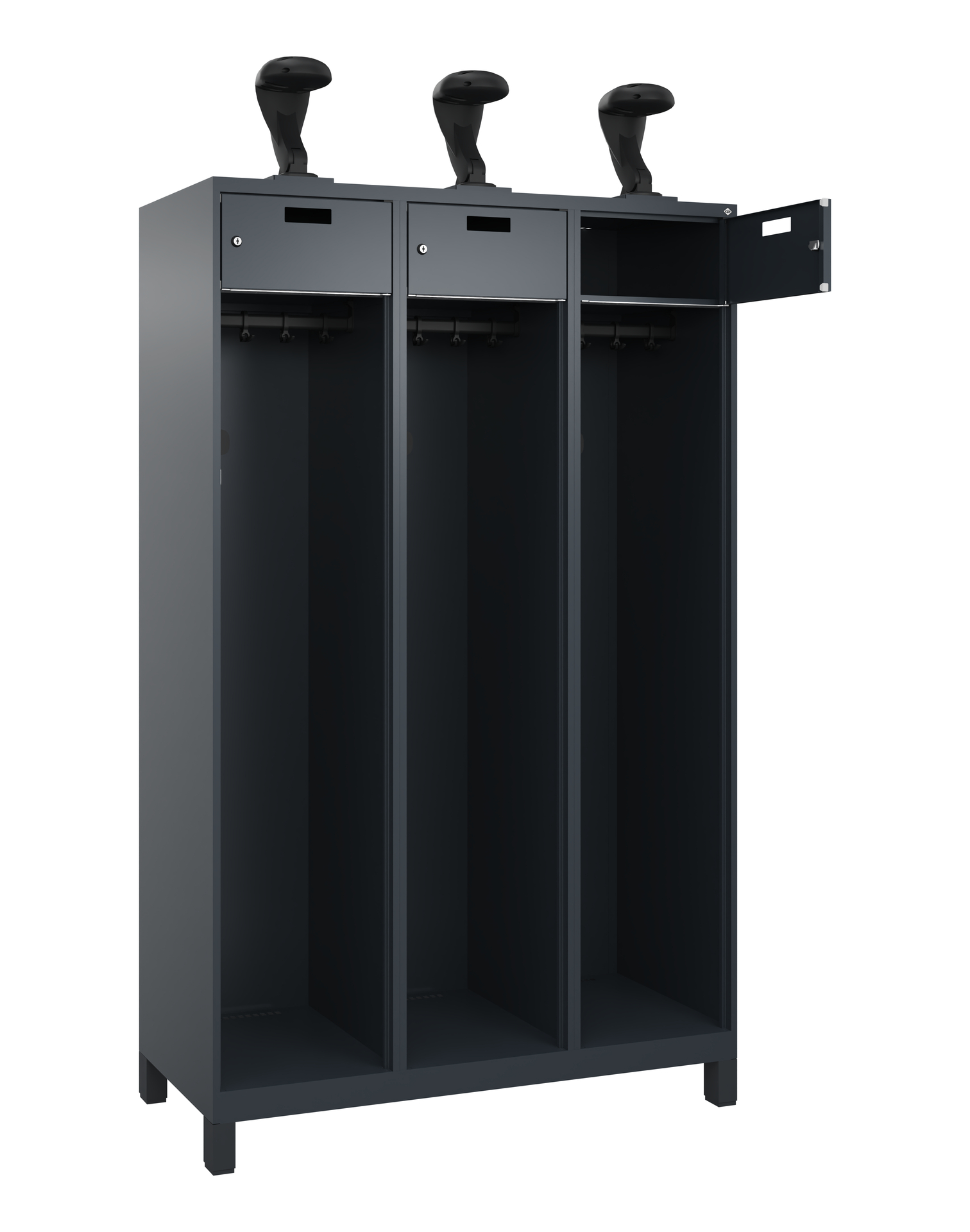 C+P Feuerwehrspind Praktus, 3 Abteile, 1850x1200x5