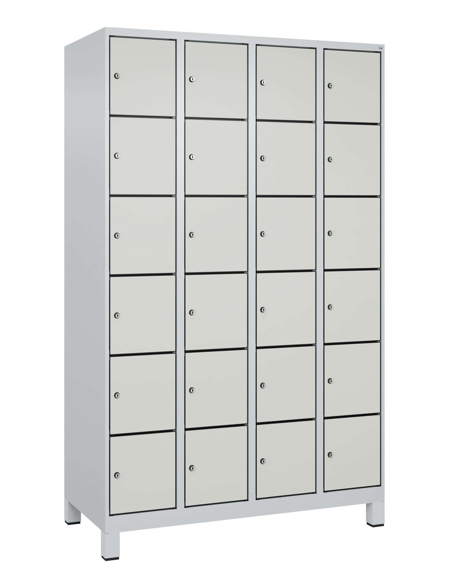 C+P Schlie�fachschrank Evolo PLUS, F��e, 24 F�cher, 1950x1200x500mm