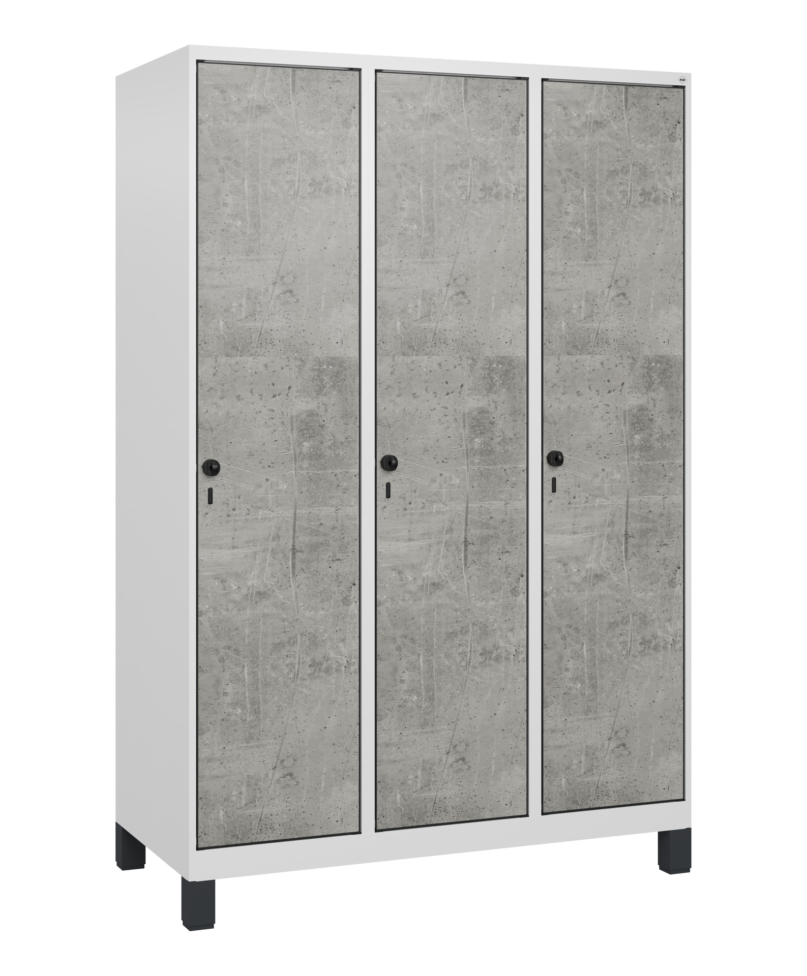C+P Spind Evolo PLUS, F��e, 3 Abteile, 1630x1200x500mm