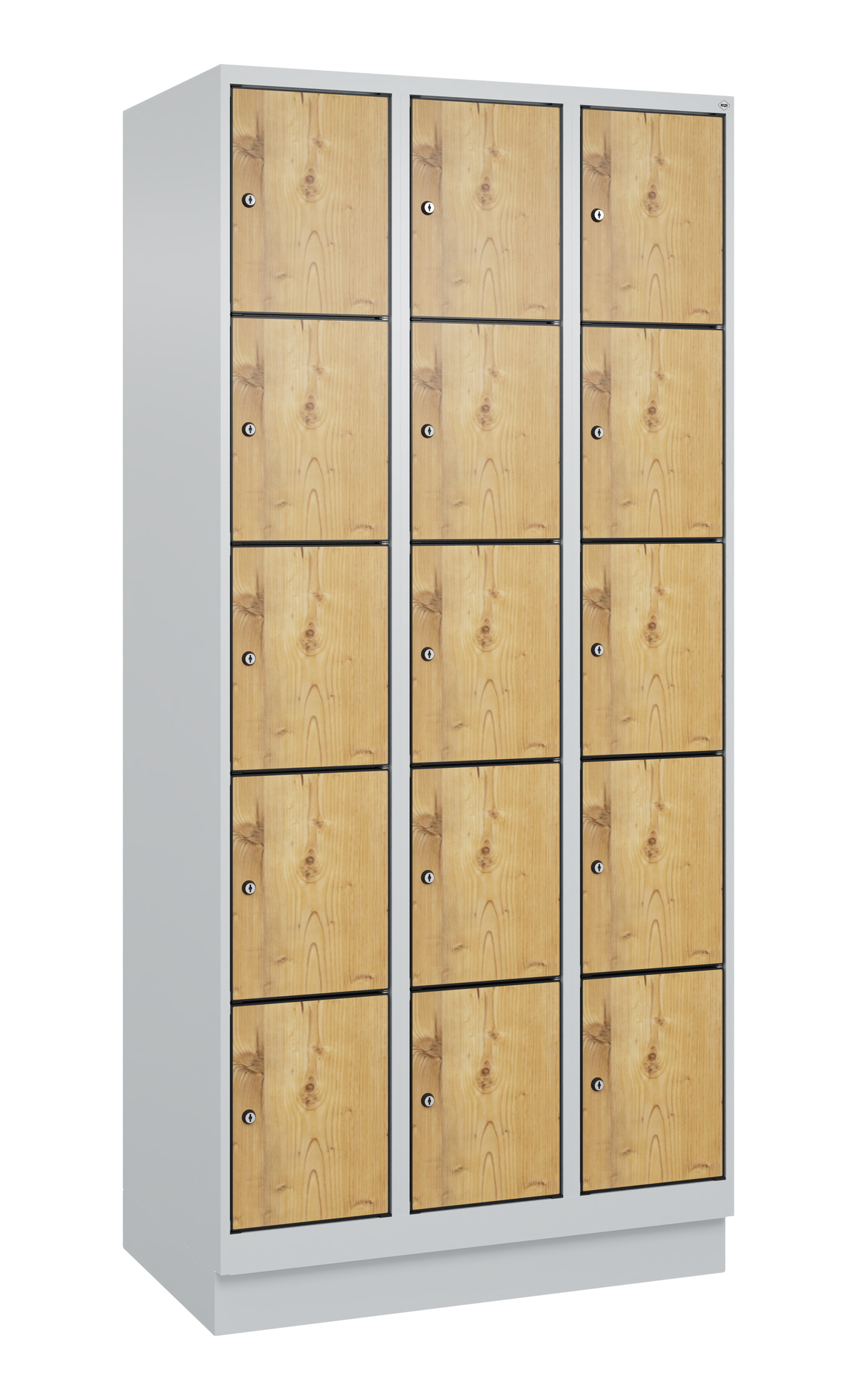 C+P Schlie�fachschrank Evolo PLUS, Sockel, 15 F�cher, 1950x900x500mm