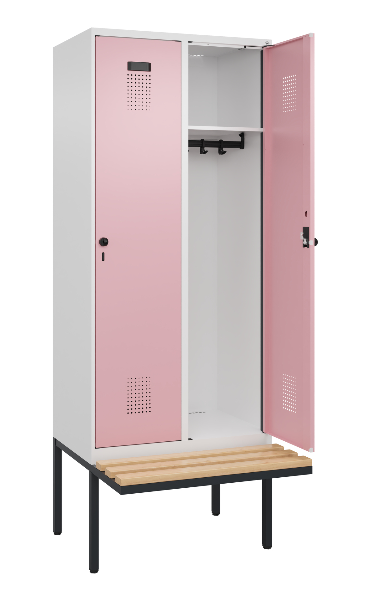 C+P Spind Evolo PLUS, Bank, 2 Abteile, 2120x800x81