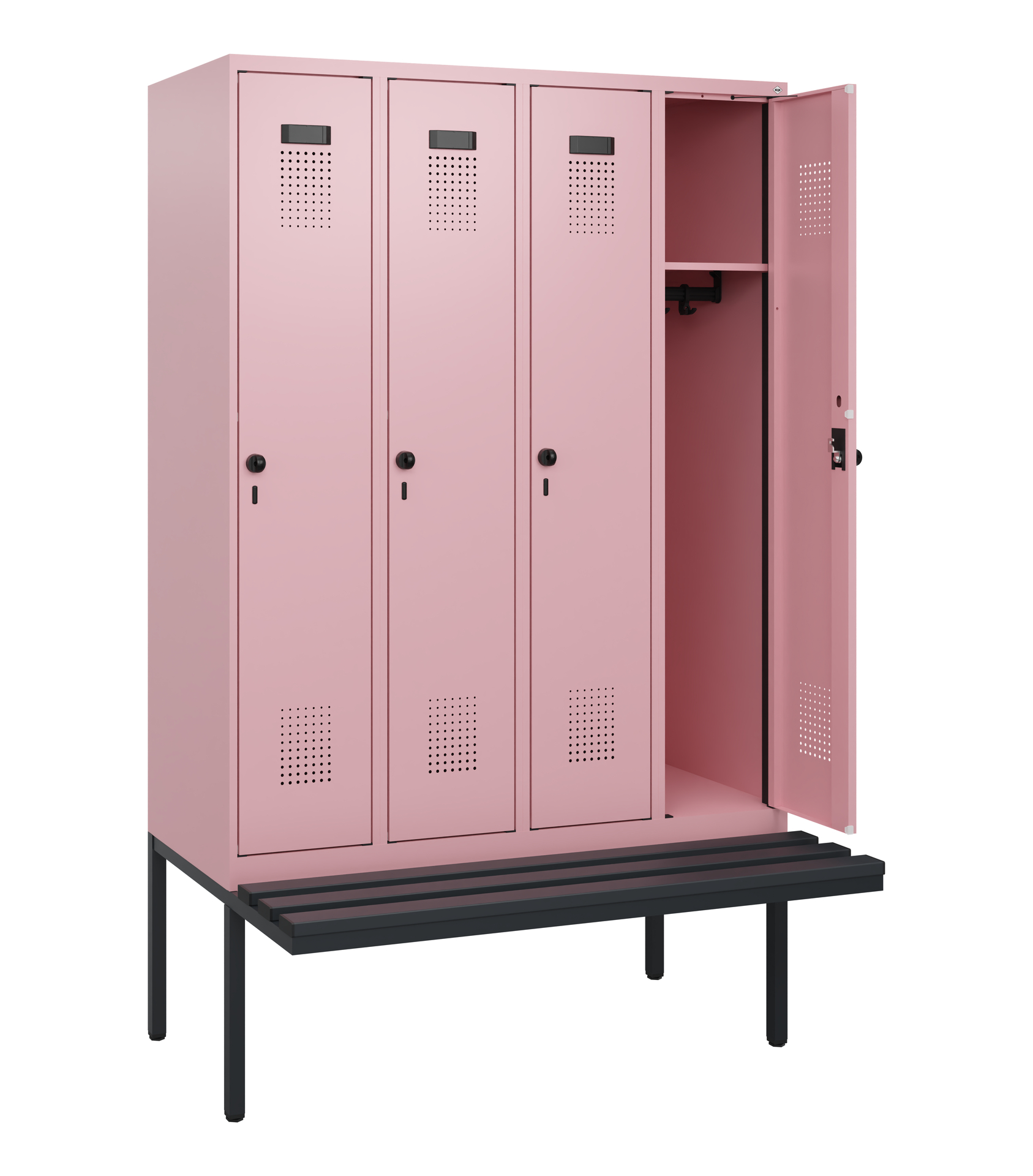 C+P Spind Evolo PLUS, Bank, 4 Abteile, 1950x1200x8