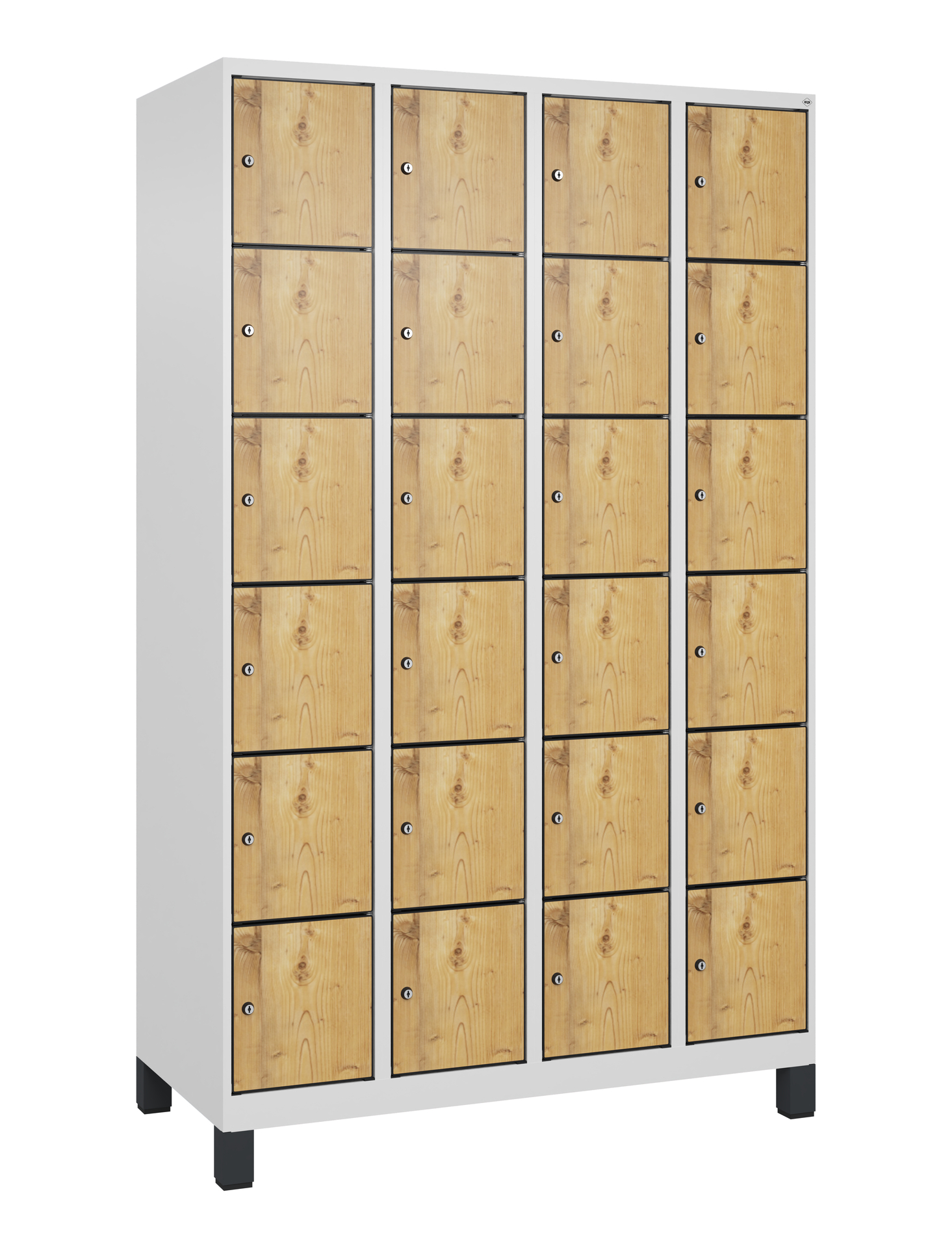 C+P Schlie�fachschrank Evolo PLUS, F��e, 24 F�cher, 1950x1200x500mm