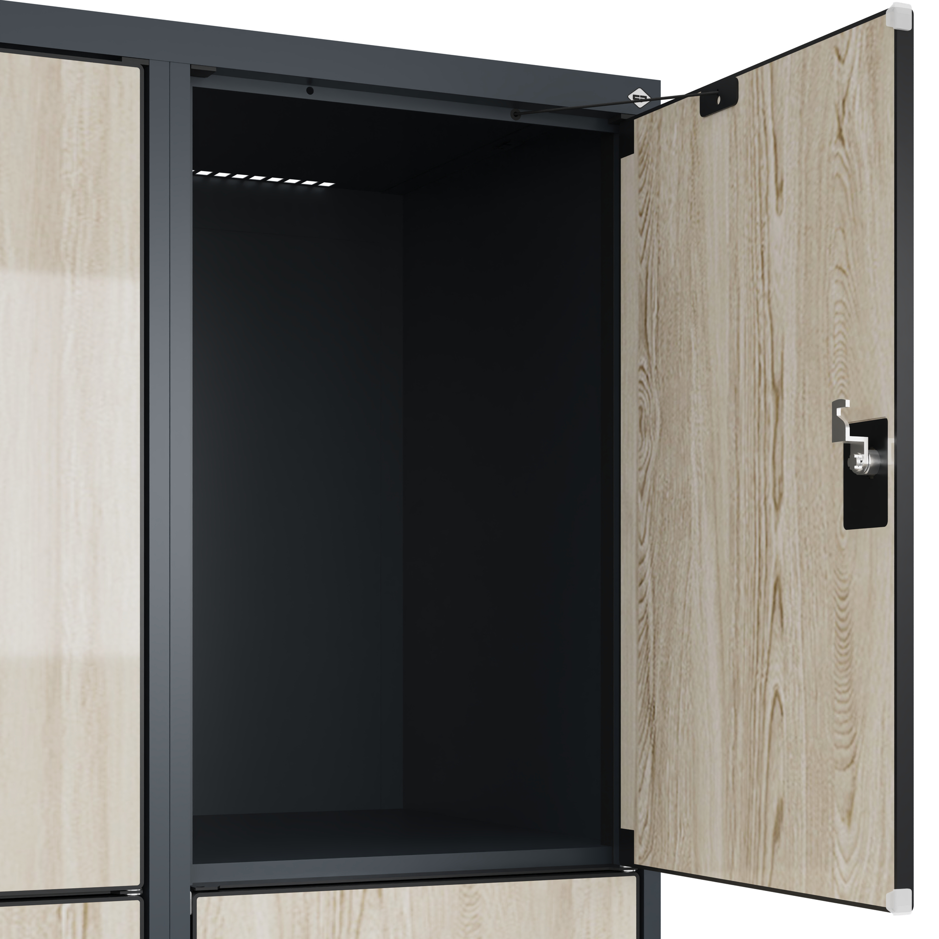 C+P Schlie�fachschrank Evolo PLUS, 6 F�cher, 1850x800x500mm