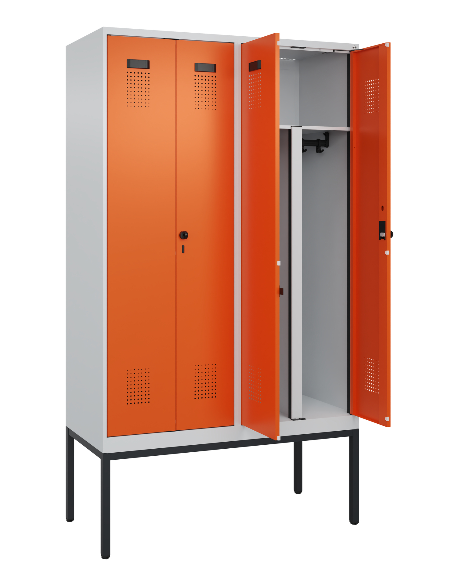 C+P PSA Doppel-Spind Evolo PLUS, Gestell, 4 Abteil
