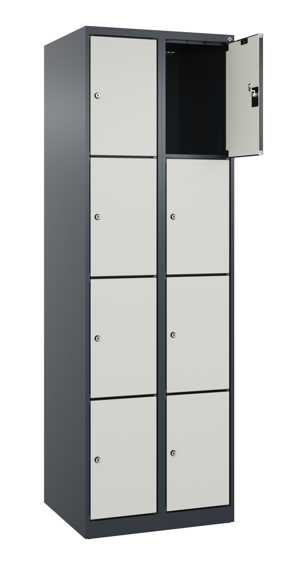 C+P Schlie�fachschrank Evolo PLUS, 8 F�cher, 1850x600x500mm