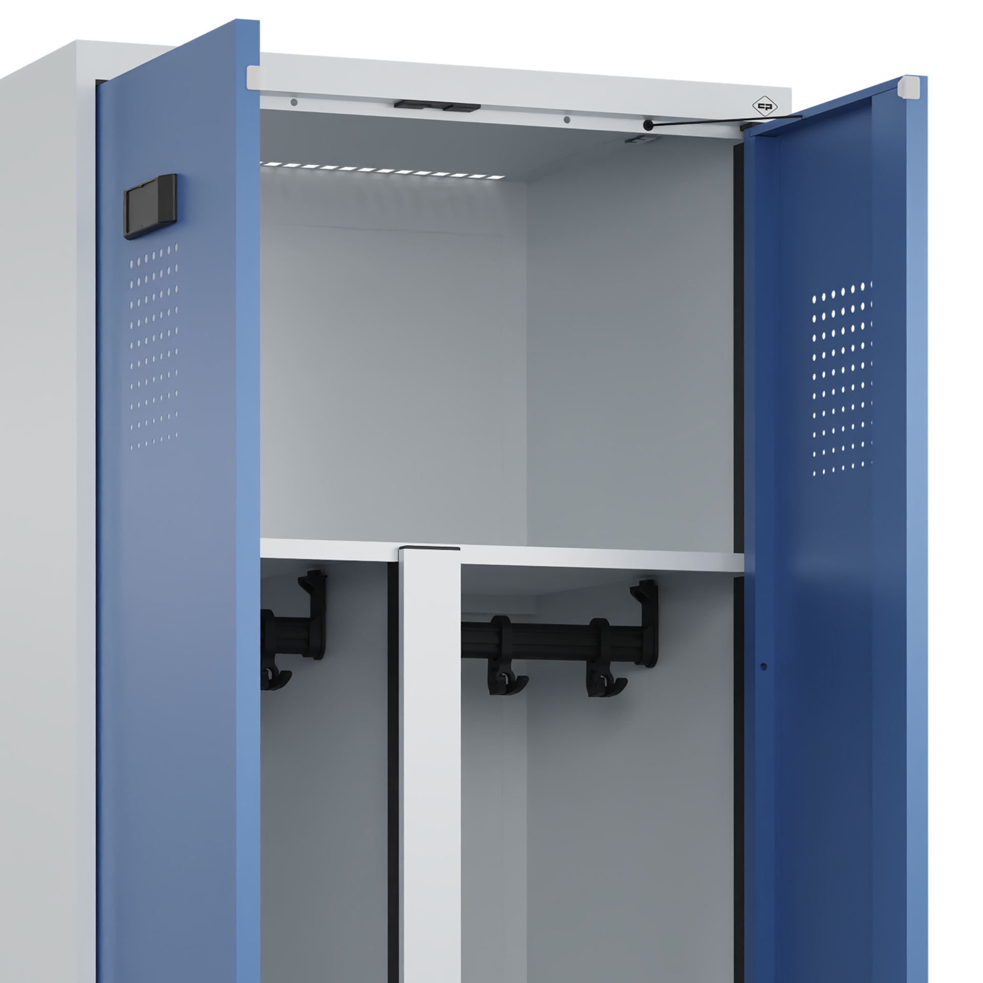 C+P PSA Doppel-Spind Evolo PLUS, Gestell, 2 Abteil