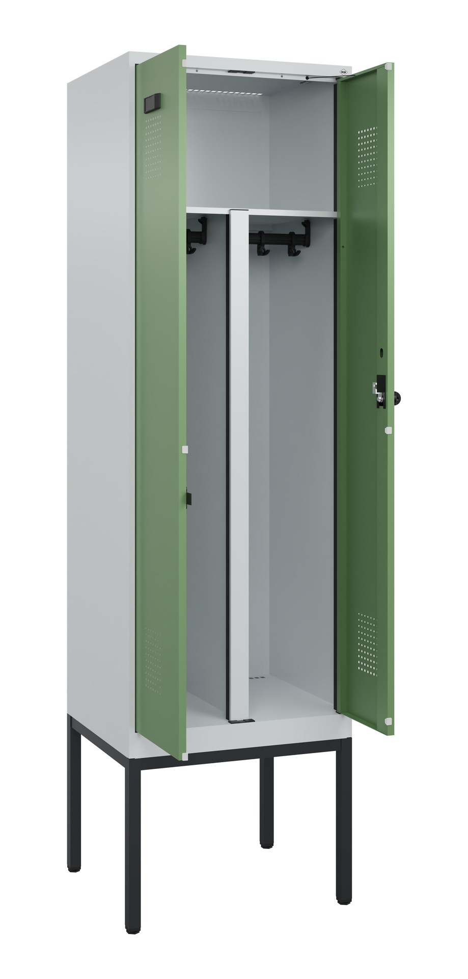 C+P PSA Doppel-Spind Evolo PLUS, Gestell, 2 Abteil