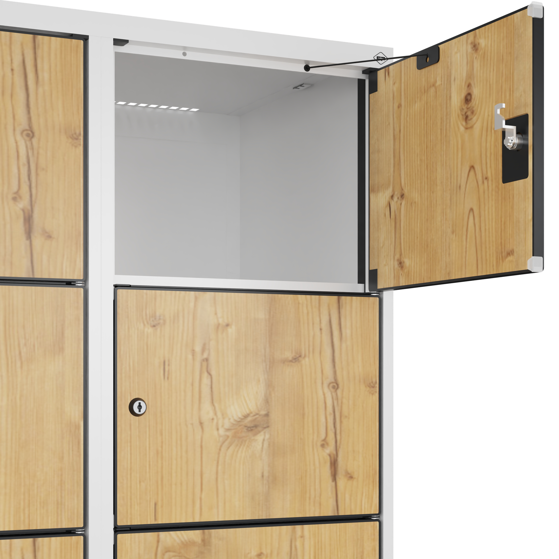 C+P Schlie�fachschrank Evolo PLUS, 18 F�cher, 1850x1200x500mm