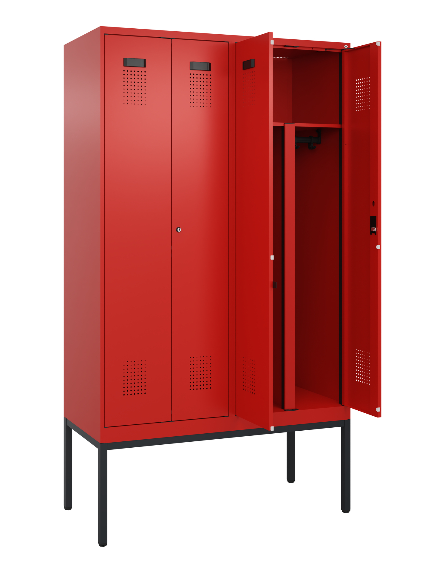 C+P PSA Doppel-Spind Evolo PLUS, Gestell, 4 Abteil