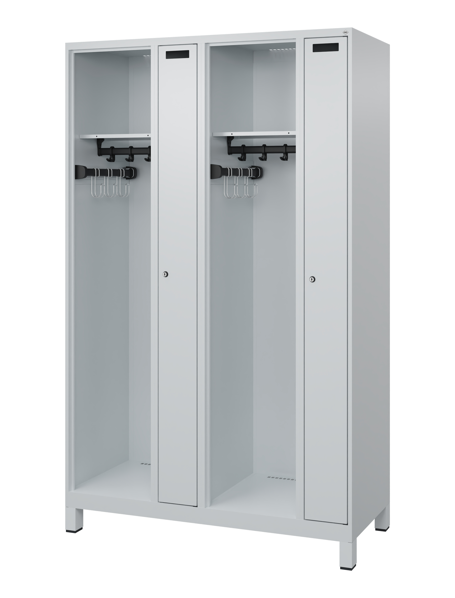 C+P Feuerwehrspind Kombi, 2 Abteile, 1850x1200x500